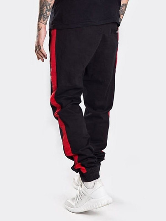 SPODNIE JOGGER Stoprocent SJG LAMPAS BLACK/RED