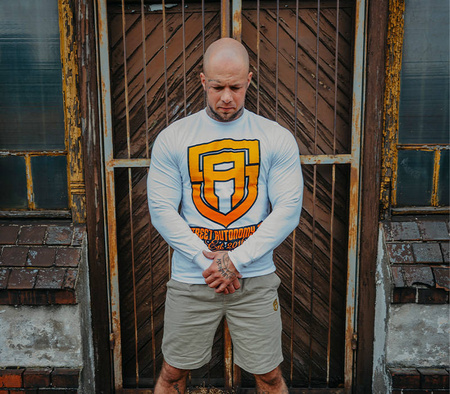 Longsleeve Street Autonomy EST 2 white/yellow/orange 2021