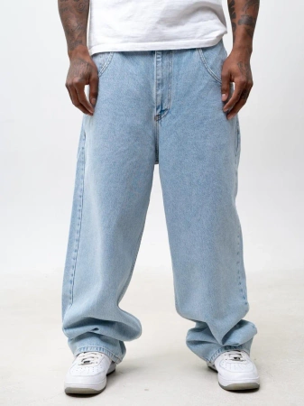 Spodnie Baggy Jigga Wear Crown Jasne Marmurkowe