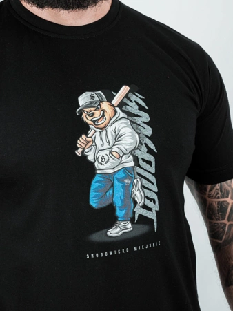 T-shirt Środowisko Miejskie "Baseball Bear" - czarna