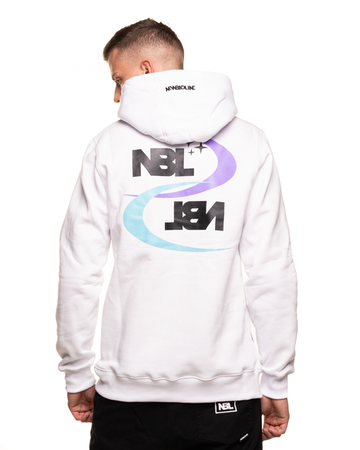 BLUZA Z KAPTUREM MOON WHITE Newbadline