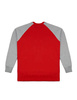 BLUZA KLASYK REGLAN LAUR CZERWONY/MELANŻ DBL655