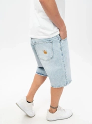 Spodenki Jigga Wear Jasne Niebieskie /Złote