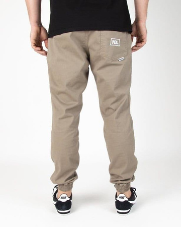 SPODNIE Newbadline CHINO JOGGER ICON BEIGE