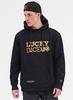 BLUZA Lucky Dice HOODIE LOGO GOLD (BLACK)