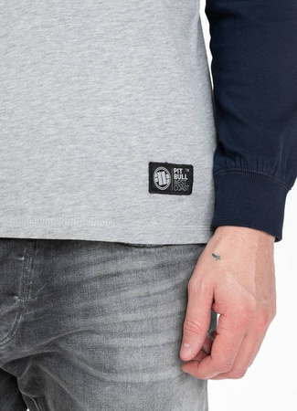 Longsleeve PIT BULL SMALL LOGO Grey/Navy
