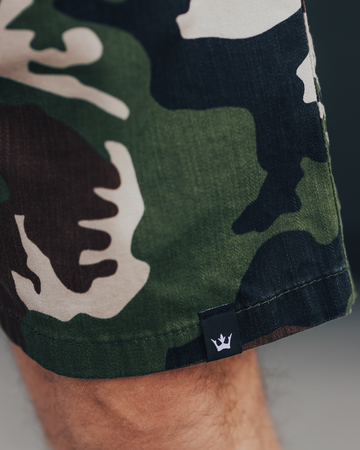 Krótkie spodenki Jigga Wear SPODENKI JIGGA WOODLAND CAMO