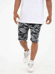 Krótkie spodenki Jigga Wear Shorty Dresowe Camo Szare