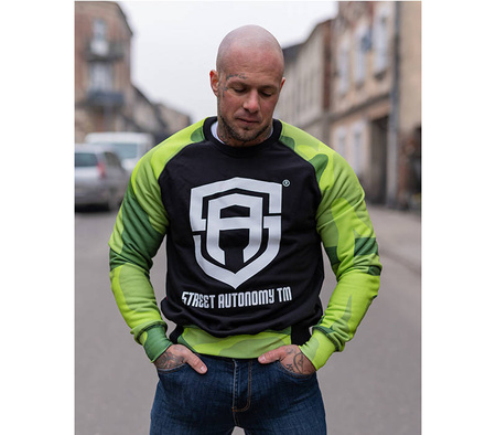 Bluza bez kaptura Street Autonomy ARM neon/camo SUB 2021