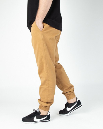 SPODNIE Newbadline CHINO JOGGER ICON HONEY