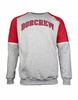 BLUZA BOR COLLEGE  REGLAN SZARY CZERWONY