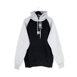 BLUZA DIIL KANGURKA  REGLAN CZARNY MELANŻ DBL938
