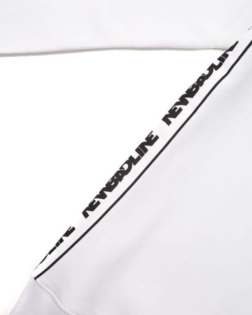 BLUZA BEZ KAPTURA Newbadline CLASSIC LAMPAS WHITE